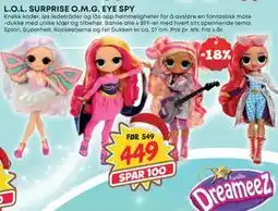 Extra Leker L.O.L. SURPRISE O.M.G. EYE SPY, NOK 449 tilbud