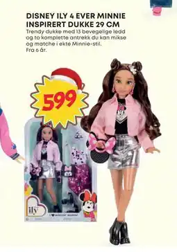 Extra Leker DISNEY ILY 4 EVER MINNIE INSPIRERT DUKKE 29 CM, NOK 599 tilbud
