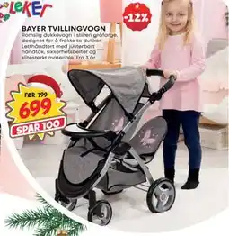 Extra Leker BAYER TVILLINGVOGN, NOK 699 tilbud