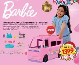 Extra Leker BARBIE DREAM CAMPER MED 60 TILBEHØR, NOK 1399 tilbud