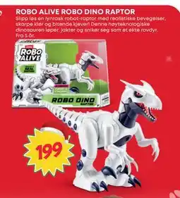 Extra Leker ROBO ALIVE ROBO DINO RAPTOR, NOK 199 tilbud