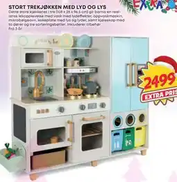 Extra Leker STORT TREKJØKKEN MED LYD OG LYS, NOK 2499 tilbud