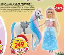 Extra Leker DREAMEEZ DUKKE MED HEST, NOK 249 tilbud