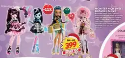 Extra Leker MONSTER HICH SWEET BIRTHDAY DUKKE, NOK 399 tilbud