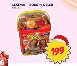 Extra Leker LEKEMAT I BOKS 95 DELER, NOK 199 tilbud