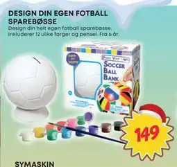 Extra Leker DESIGN DIN EGEN FOTBALL SPAREBØSSE, NOK 149 tilbud
