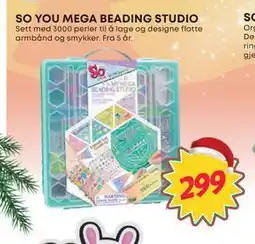 Extra Leker SO YOU MEGA BEADING STUDIO, NOK 299 tilbud