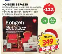 Extra Leker KONGEN BEFALER, NOK 349 tilbud