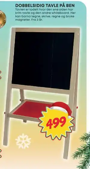 Extra Leker DOBBELSIDIG TAVLE PÅ BEN, NOK 499 tilbud