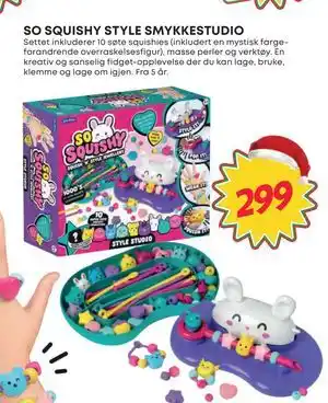 Extra Leker SO SQUISHY STYLE SMYKKESTUDIO, NOK 299 tilbud