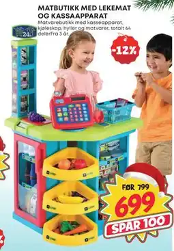 Extra Leker MATBUTIKK MED LEKEMAT OG KASSAAPPARAT, NOK 699 tilbud