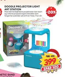 Extra Leker DOODLE PROJECTOR LIGHT ART STATION, NOK 399 tilbud