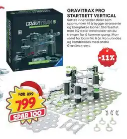 Extra Leker GRAVITRAX PRO STARTSETT VERTICAL, NOK 799 tilbud