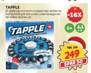 Extra Leker TAPPLE, NOK 249 tilbud