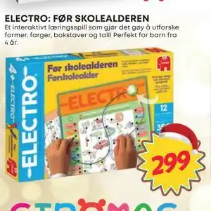 Extra Leker ELECTRO: FØR SKOLEALDEREN, NOK 299 tilbud