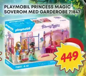 Extra Leker PLAYMOBIL PRINCESS MAGIC SOVEROM MED GARDEROBE 71847, NOK 449 tilbud