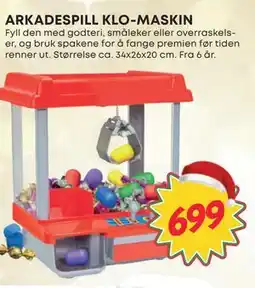 Extra Leker ARKADESPILL KLO-MASKIN, NOK 699 tilbud