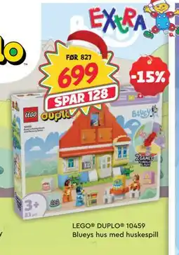 Extra Leker LEGO DUPLO 10459 Blueys hus med huskespill, NOK 699 tilbud