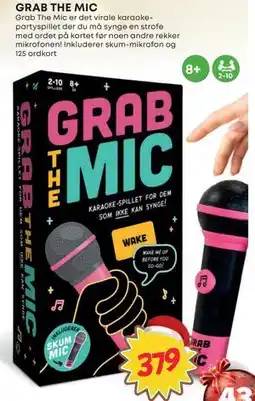 Extra Leker GRAB THE MIC, NOK 379 tilbud