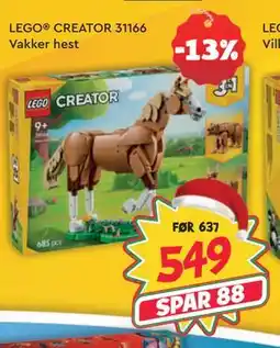 Extra Leker LEGO CREATOR 31166 Vakker hest, NOK 549 tilbud