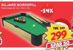 Extra Leker BILJARD BORDSPILL, NOK 299 tilbud
