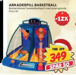 Extra Leker ARKADESPILL BASKETBALL, NOK 349 tilbud