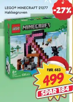Extra Leker LEGO MINECRAFT 21277 Hakkegruven, NOK 499 tilbud