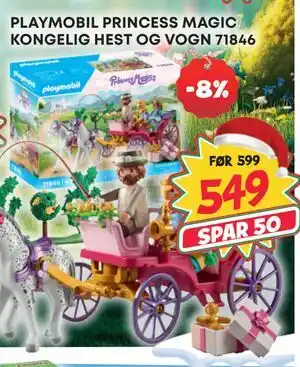 Extra Leker PLAYMOBIL PRINCESS MAGIC KONGELIG HEST OG VOGN 71846, NOK 549 tilbud