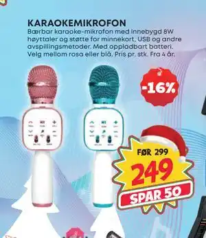 Extra Leker KARAOKEMIKROFON, NOK 249 tilbud