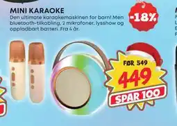 Extra Leker MINI KARAOKE, NOK 449 tilbud