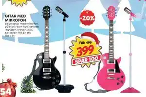 Extra Leker GITAR MED MIKROFON, NOK 399 tilbud