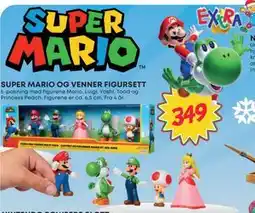 Extra Leker SUPER MARIO OG VENNER FIGURSETT, NOK 349 tilbud
