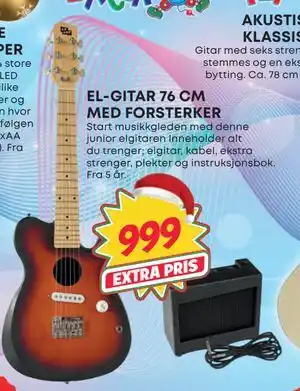 Extra Leker EL-GITAR 76 CM MED FORSTERKER, NOK 999 tilbud