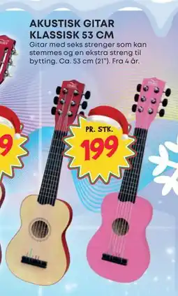 Extra Leker AKUSTISK GITAR KLASSISK 53 CM, NOK 199 tilbud