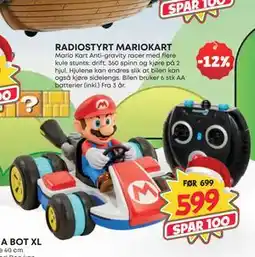 Extra Leker RADIOSTYRT MARIOKART, NOK 599 tilbud