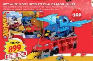 Extra Leker HOT WHEELS CITY ULTIMATE DUAL DRAGON HAULER, NOK 899 tilbud