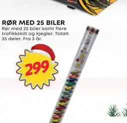 Extra Leker RØR MED 25 BILER, NOK 299 tilbud