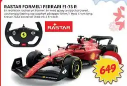 Extra Leker RASTAR FORMEL1 FERRARI F1-75 R, NOK 649 tilbud