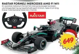 Extra Leker RASTAR FORMEL1 MERCEDES AMG F1 W11, NOK 649 tilbud