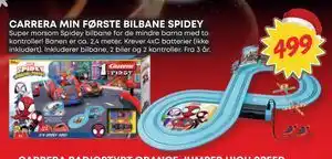 Extra Leker CARRERA MIN FØRSTE BILBANE SPIDEY, NOK 499 tilbud