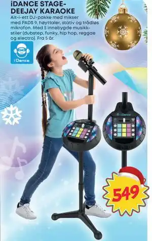 Extra Leker iDANCE STAGEDEEJAY KARAOKE, NOK 549 tilbud