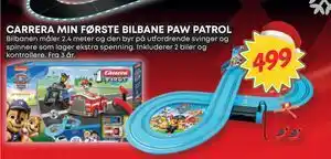 Extra Leker CARRERA MIN FØRSTE BILBANE PAW PATROL, NOK 499 tilbud