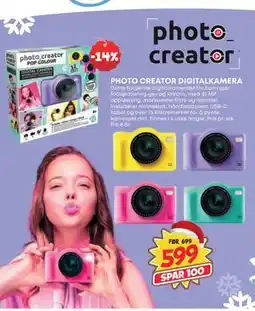 Extra Leker PHOTO CREATOR DIGITALKAMERA, NOK 599 tilbud