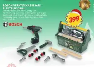 Extra Leker BOSCH VERKTØYKASSE MED ELEKTRISK DRILL, NOK 399 tilbud