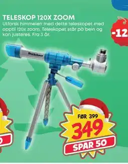 Extra Leker TELESKOP 120X ZOOM, NOK 349 tilbud