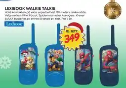 Extra Leker LEXIBOOK WALKIE TALKIE, NOK 349 tilbud