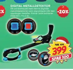 Extra Leker DIGITAL METALLDETEKTOR, NOK 399 tilbud