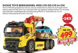 Extra Leker DICKIE TOYS BERGINGSBIL MED LYD OG LYS 54 CM, NOK 499 tilbud