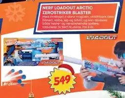 Extra Leker NERF LOADOUT ARCTIC ZEROSTRIKER BLASTER, NOK 549 tilbud