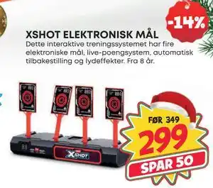 Extra Leker XSHOT ELEKTRONISK MÅL, NOK 299 tilbud